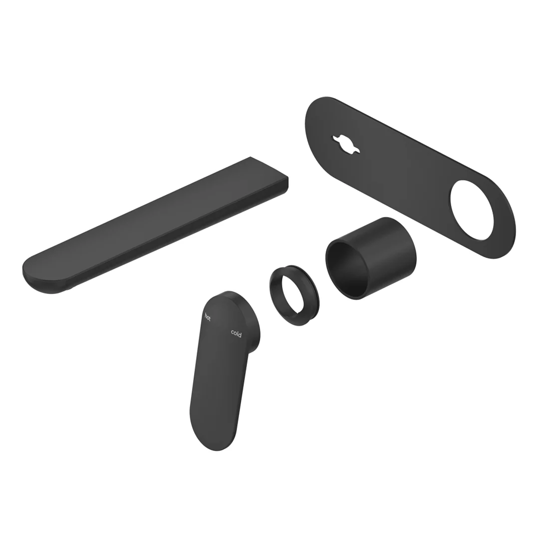 Lantra Matte Black Wall-Spout Combo - 1P - Trim Kit Only - Image 2