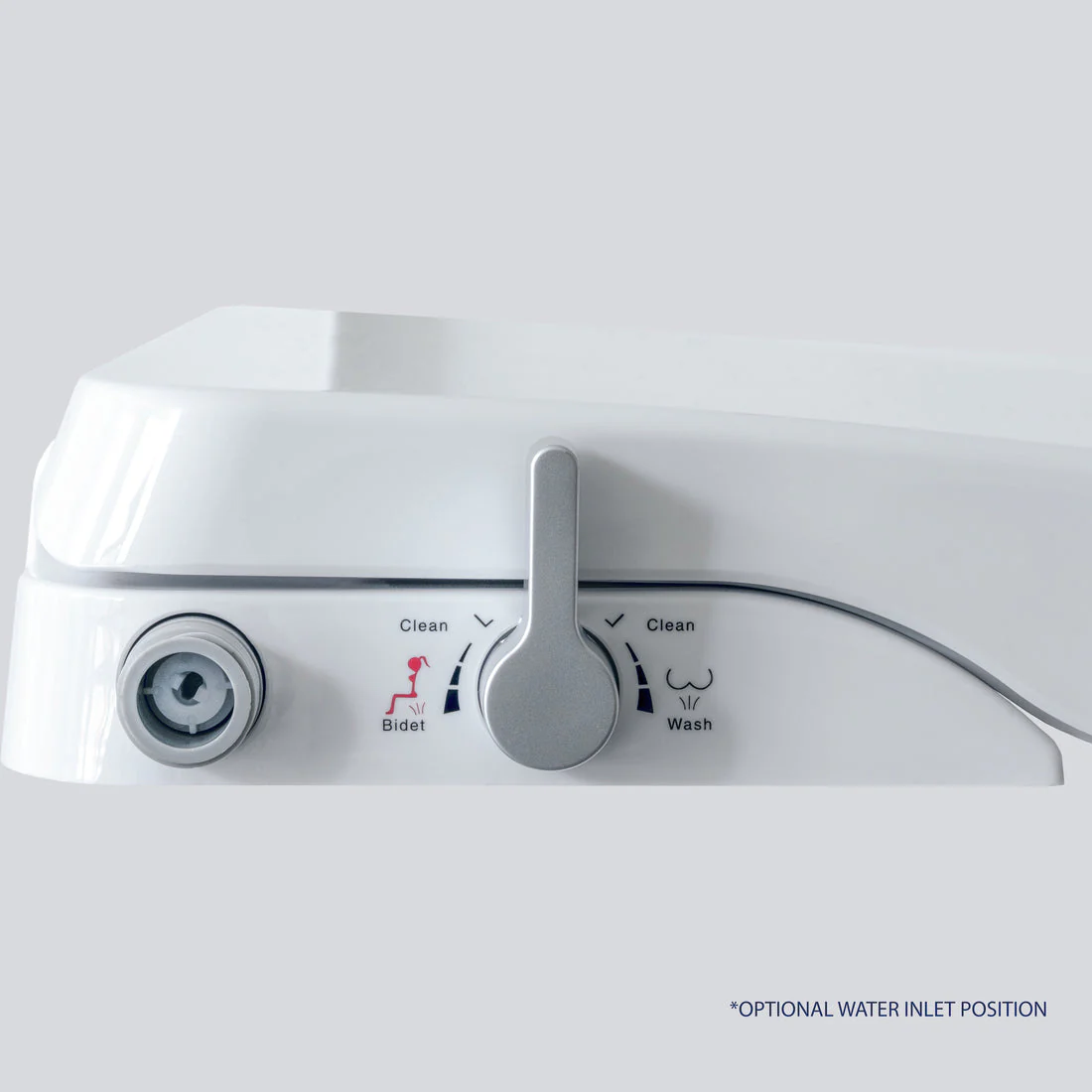Luelue D Shaped Toilet Bidet Seat - Left Water Inlet - Image 5
