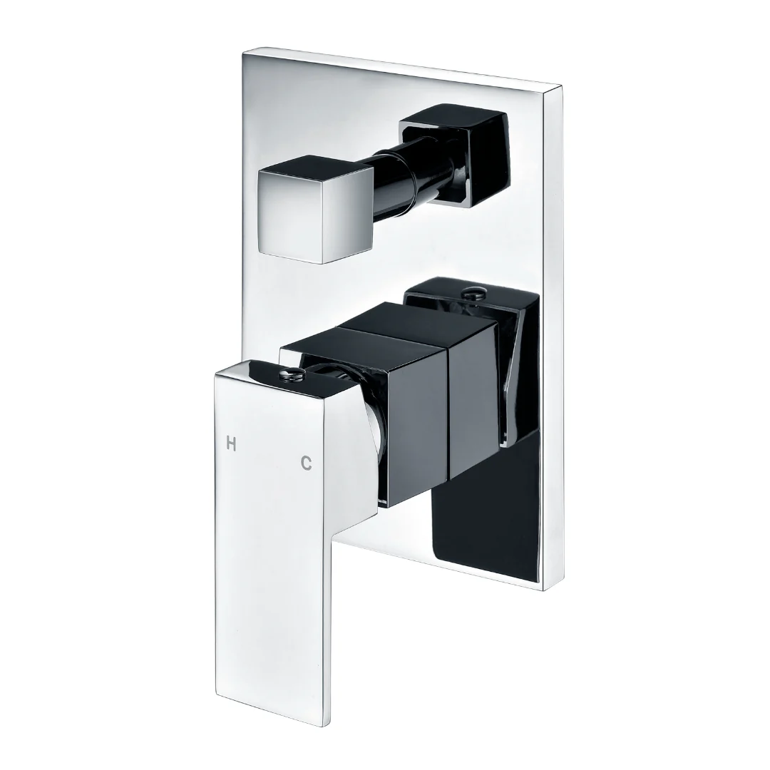 Luxury Chrome Wall Diverter Mixer