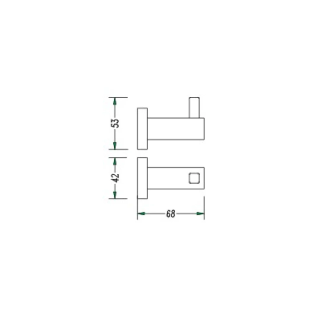 Luxury Matte Black Robe Hook - Image 2