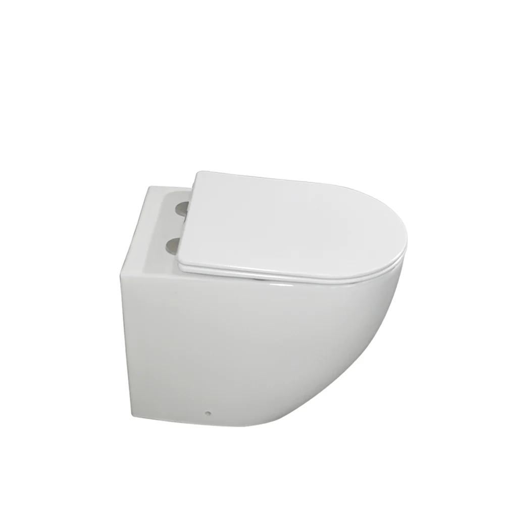 Cova Tornado Rimless In Wall Toilet Suite Pan - Image 2