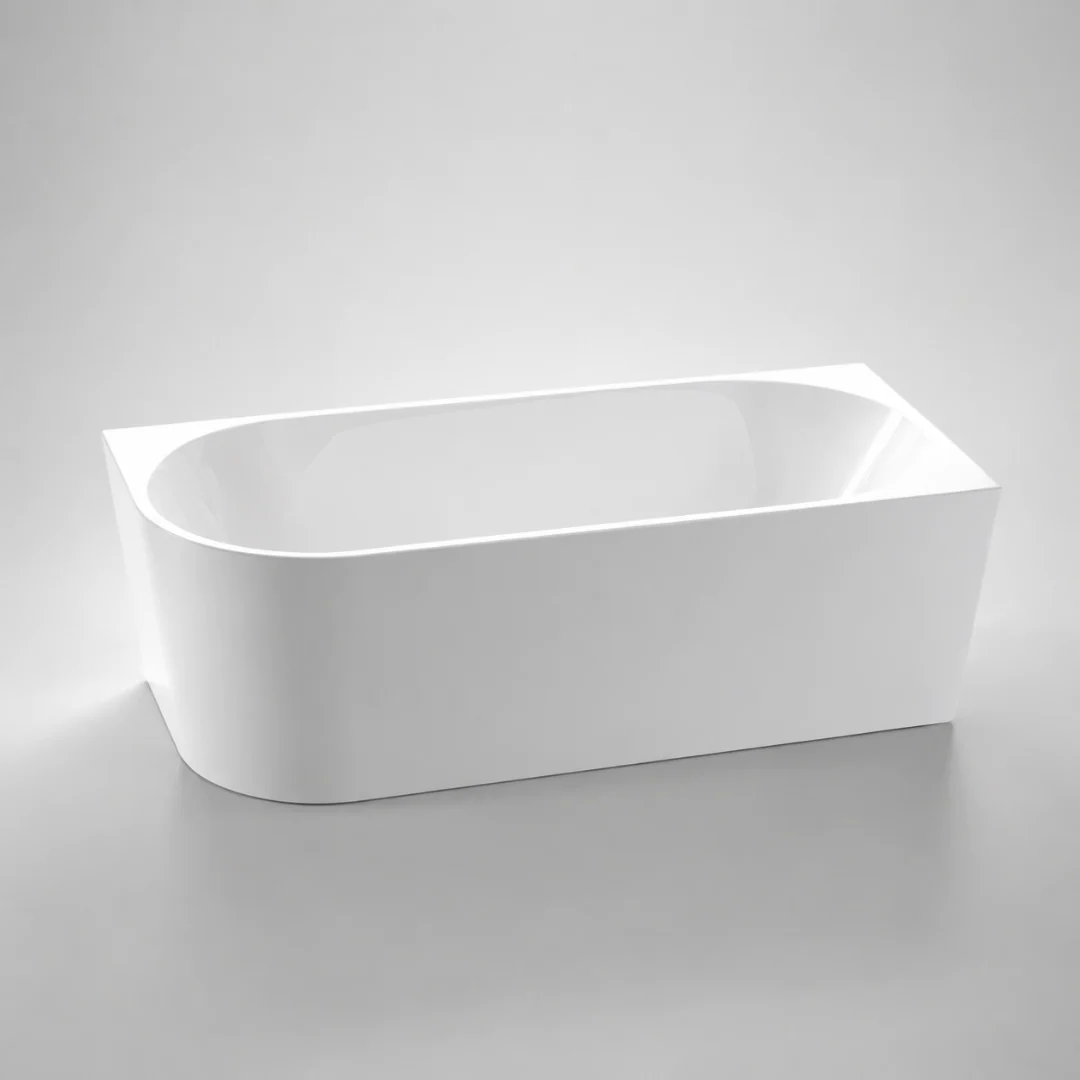 Marco 1400 Gloss White Right Corner Fit Freestanding Bath Tub - Image 2
