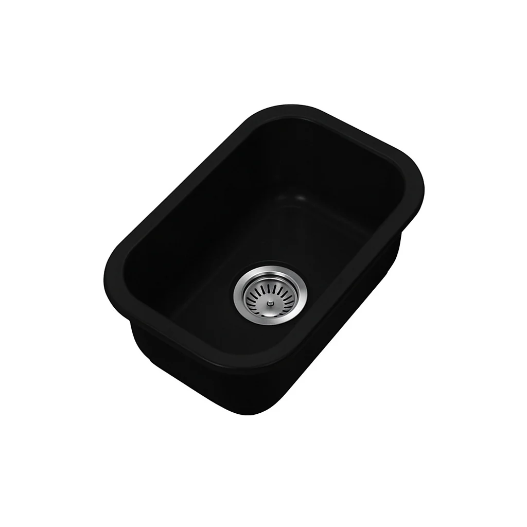 Marlowe 330 Matte Black Butler Kitchen & Laundry Sink Package