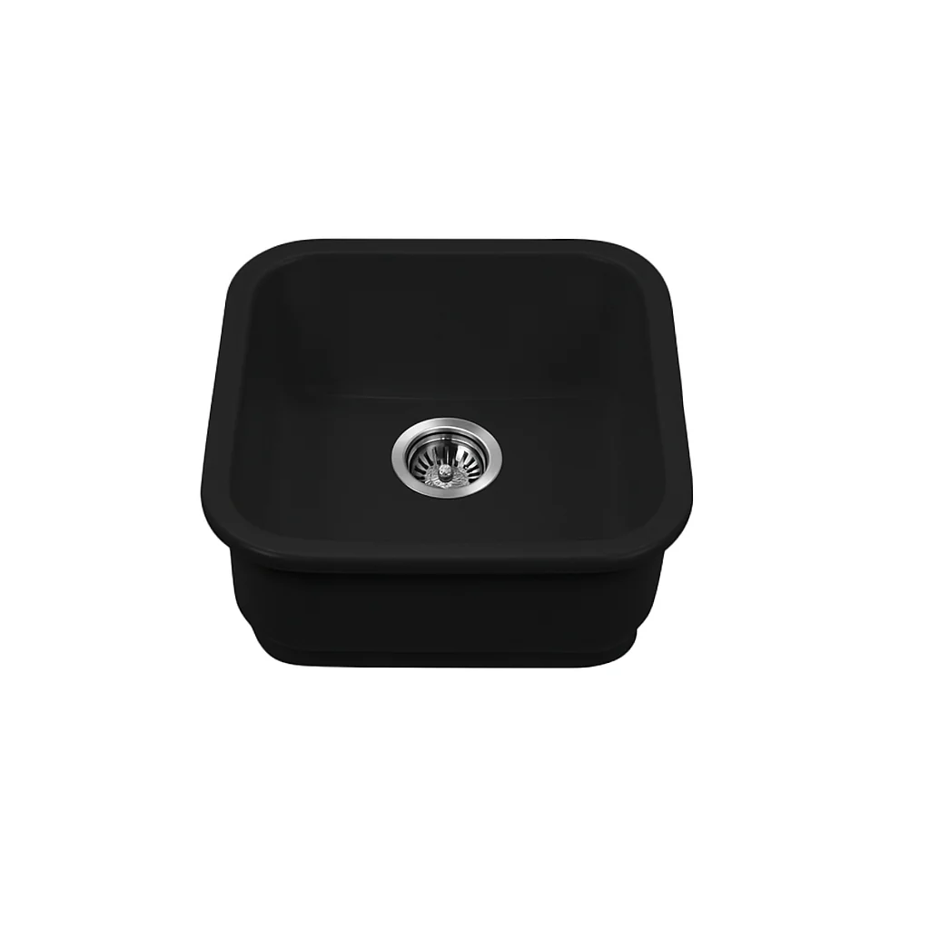 Marlowe 480 Matte Black Butler Kitchen & Laundry Sink Package