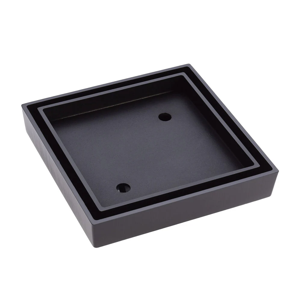 Matte Black 115mm Slim Tile Insert Floor Waste