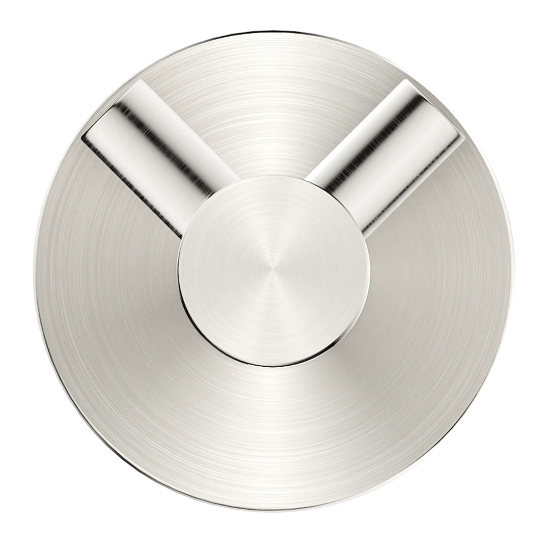 Mica Brushed Nickel Double Robe Hook - Image 2