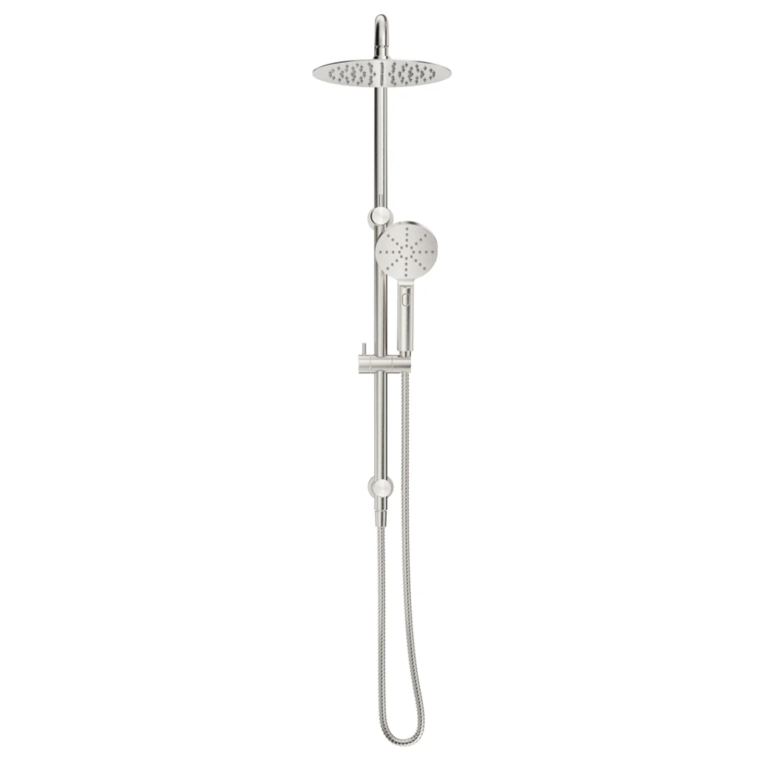 Mica Brushed Nickel Dual Shower Rail - Image 2