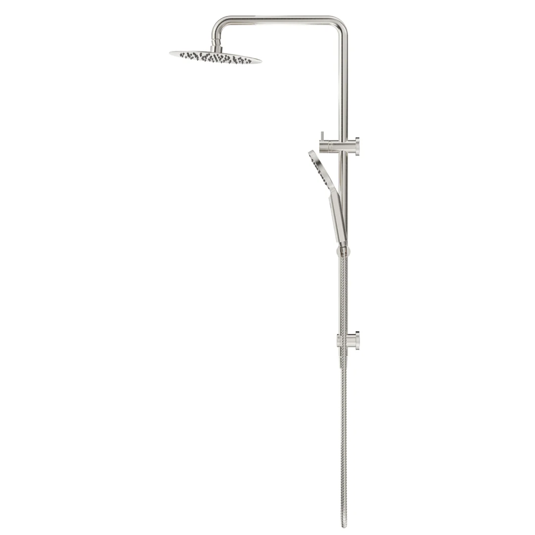 Mica Brushed Nickel Dual Shower Rail - Image 4