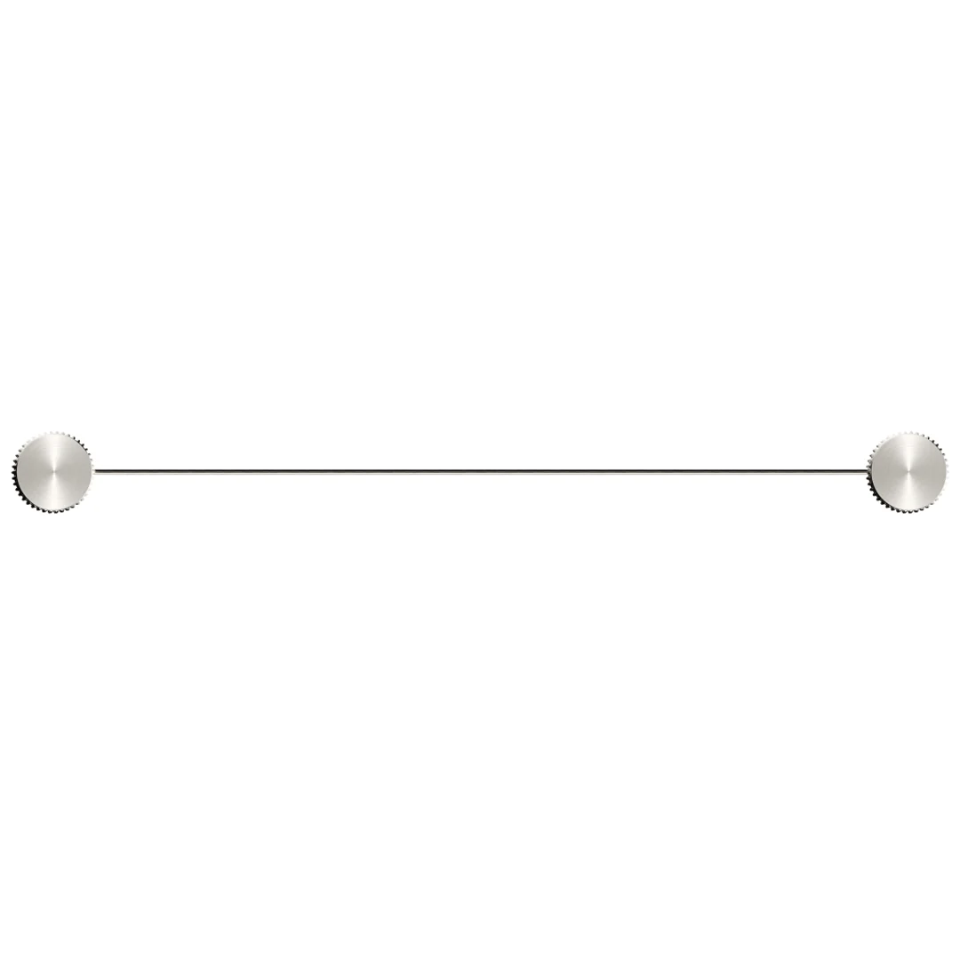 Mica Brushed Nickel Fluted Stainless Shelf - 400mm - Image 2