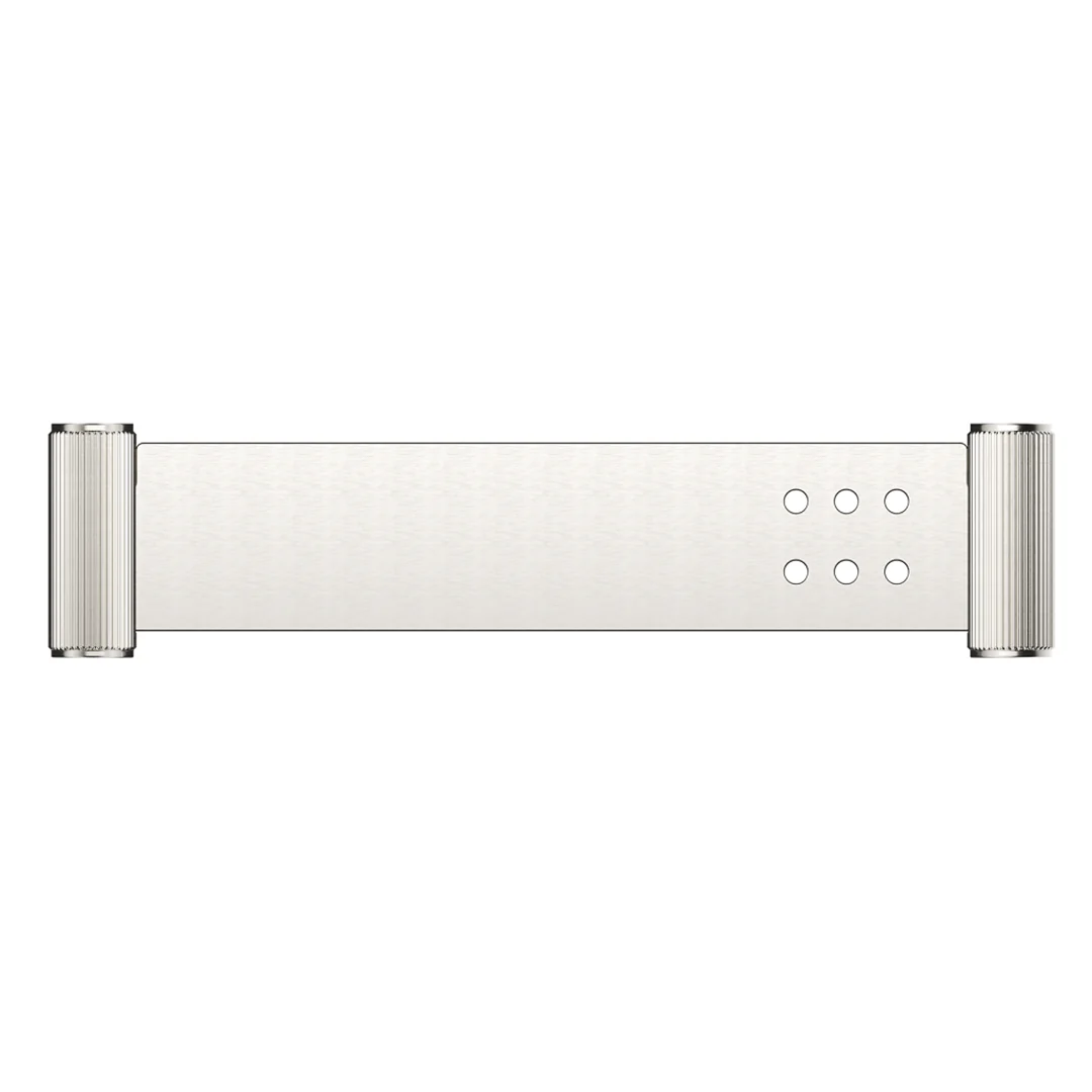 Mica Brushed Nickel Fluted Stainless Shelf - 400mm - Image 3