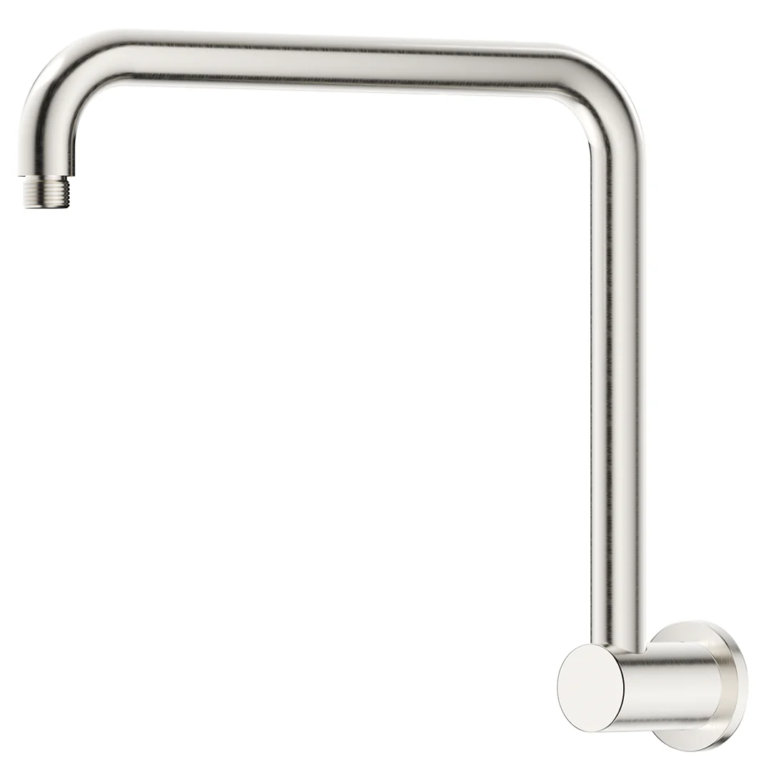 Mica Brushed Nickel Gooseneck Shower Arm