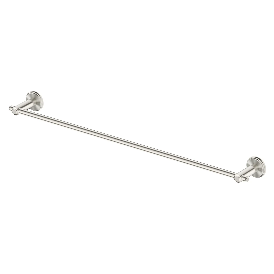Mica Brushed Nickel Heritage Single Towel Rail - 600mm