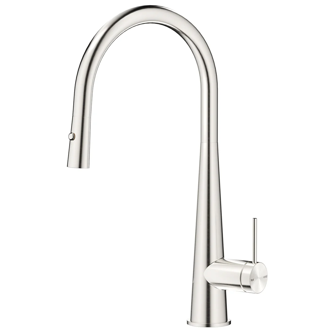 Mica Brushed Nickel Pull-Out Cone Sink Mixer