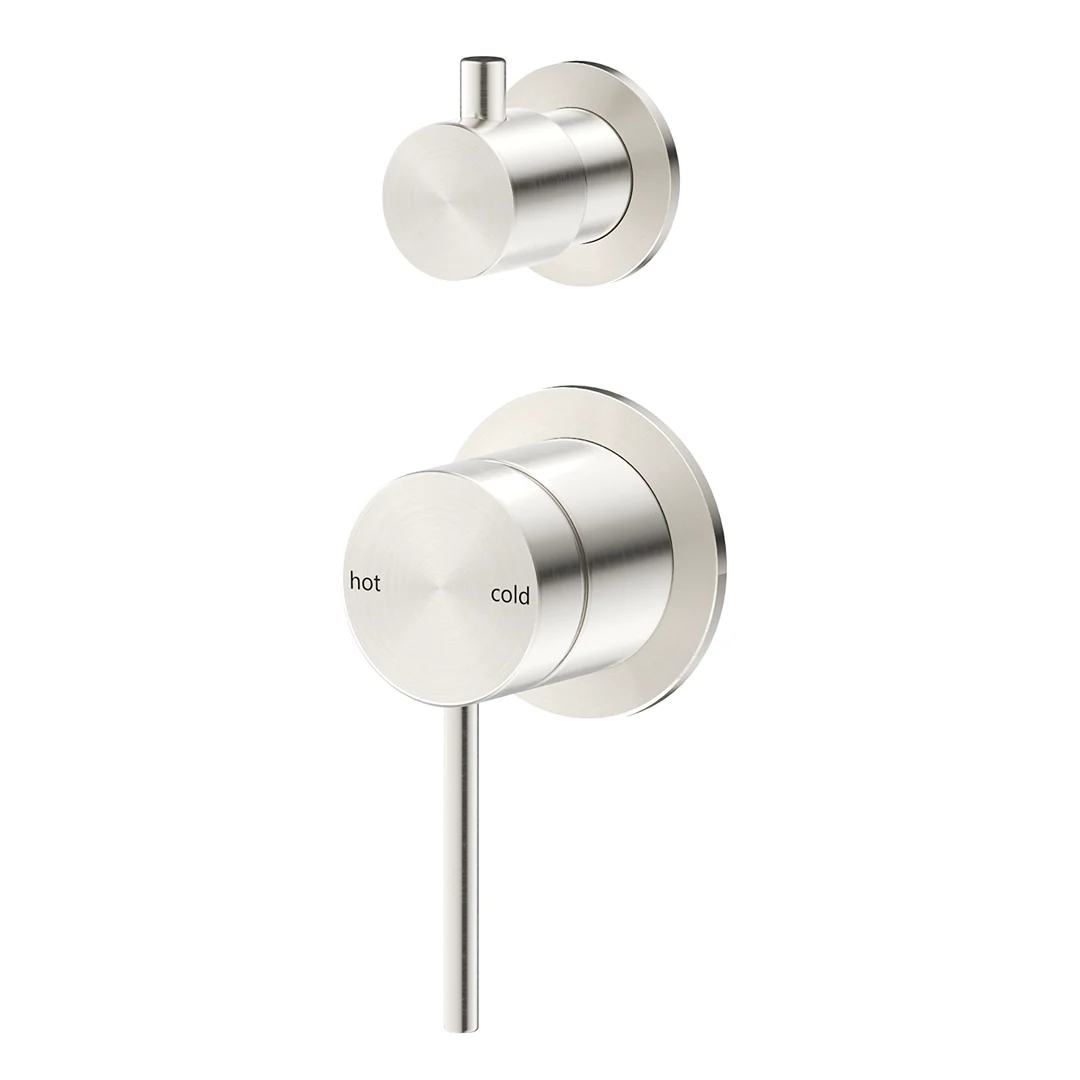 Mica Brushed Nickel Shower Mixer Diverter - 2P - Trim Kit Only