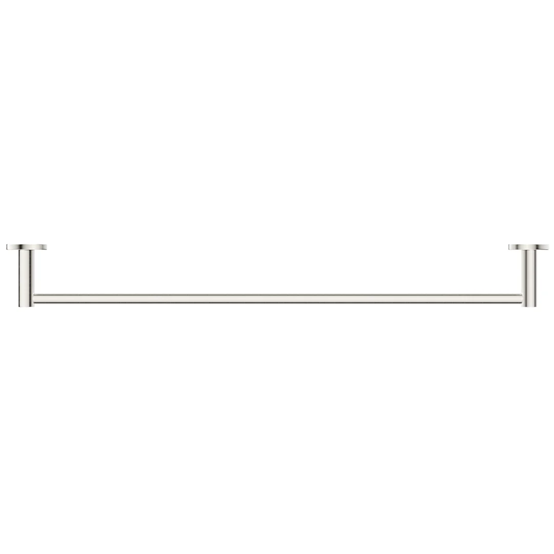 Mica Brushed Nickel Single Towel Rail - 800mm - Image 3