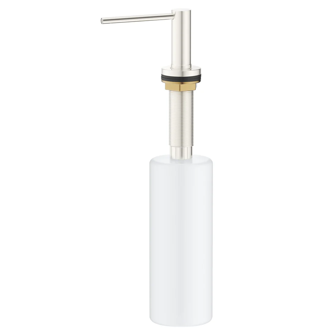 Mica Brushed Nickel Soap Dispenser - Image 2