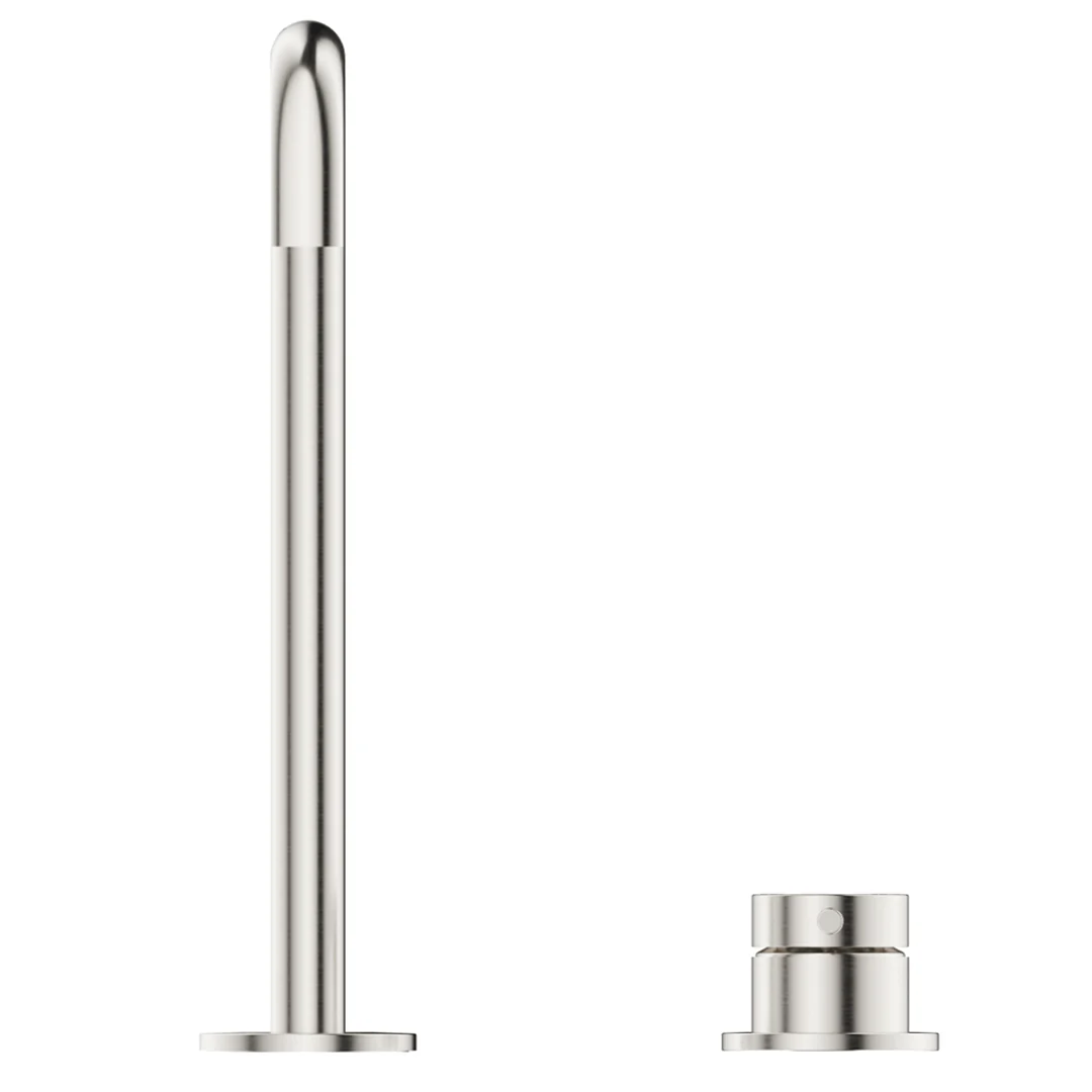 Mica Brushed Nickel Soft-Square Hob Sink/Basin Mixer Set - Image 3