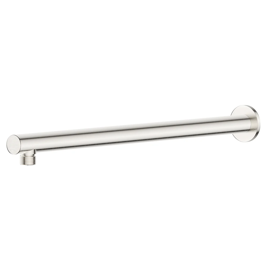 Mica Brushed Nickel Wall Shower Arm - 450mm - Straight