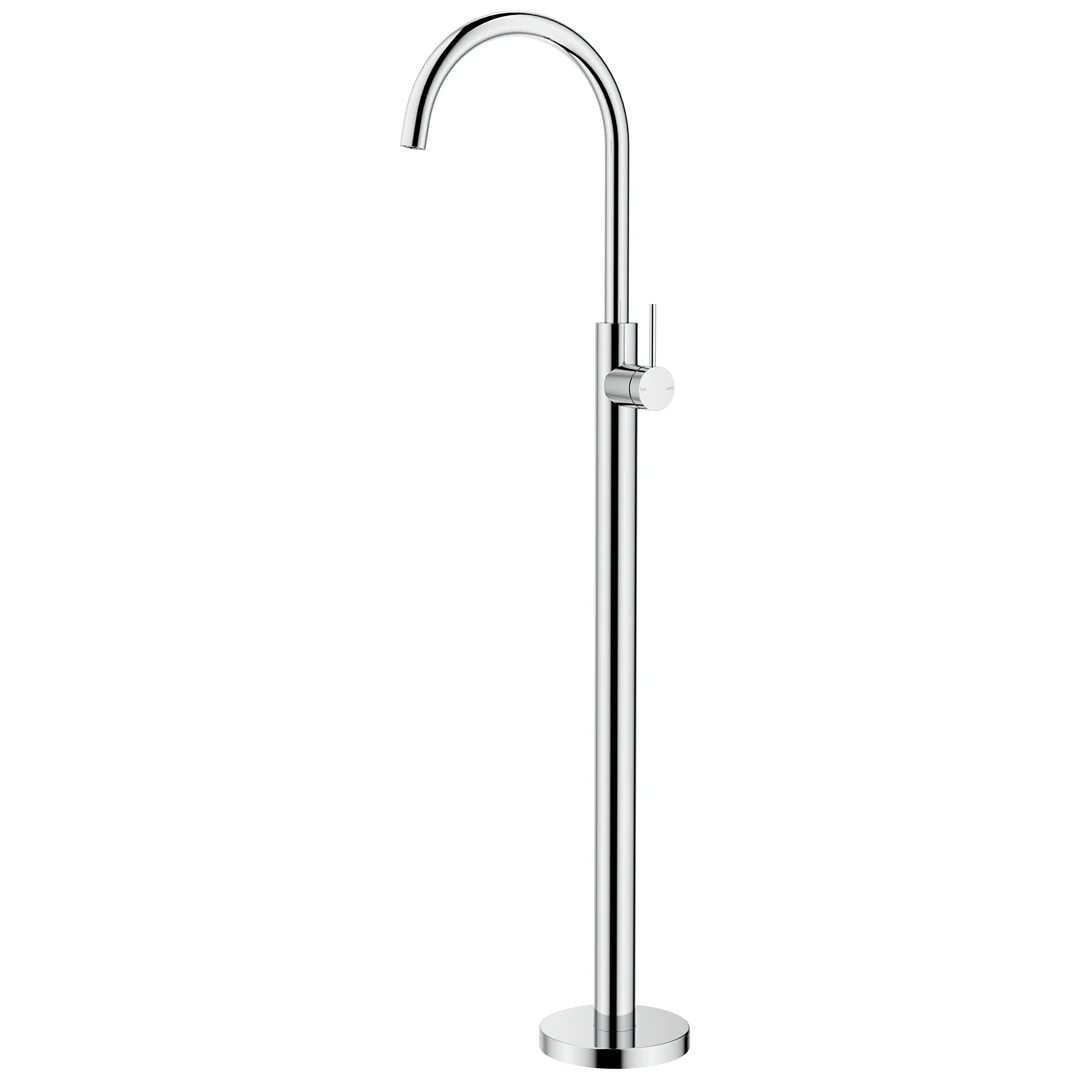 Mica Chrome Freestanding Bath Mixer