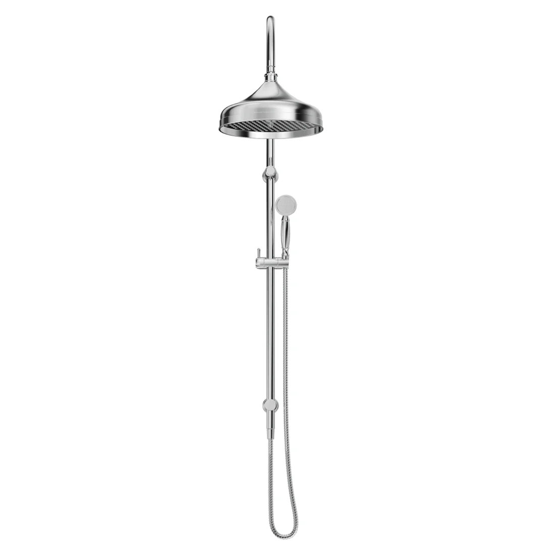 Mica Chrome Heritage Dual Shower Rail - Image 2