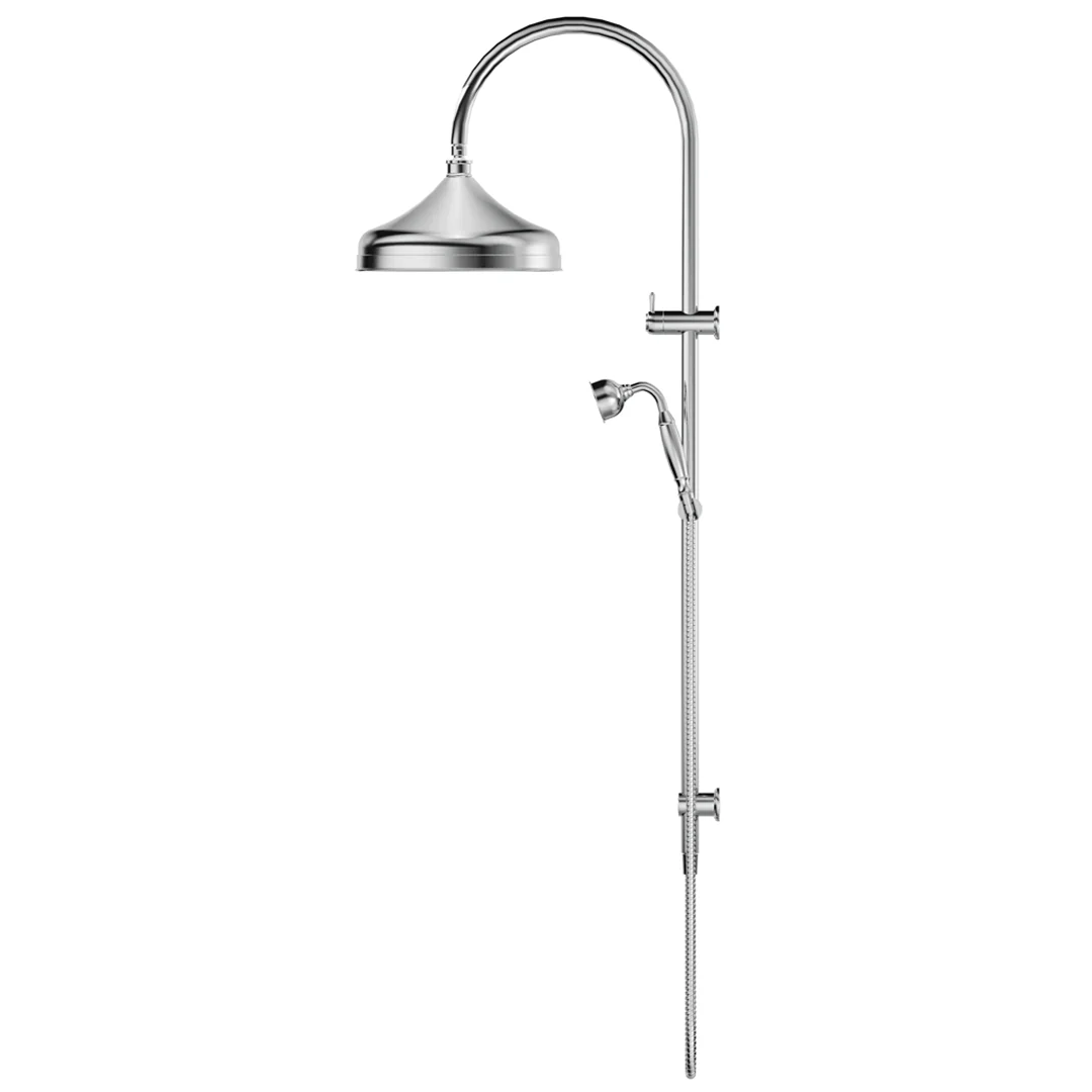 Mica Chrome Heritage Dual Shower Rail - Image 3