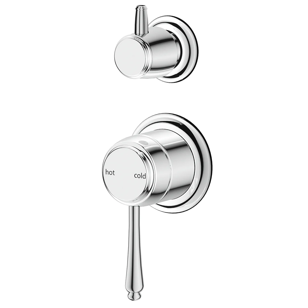 Mica Chrome Heritage Shower Mixer Diverter - Trim Kit Only
