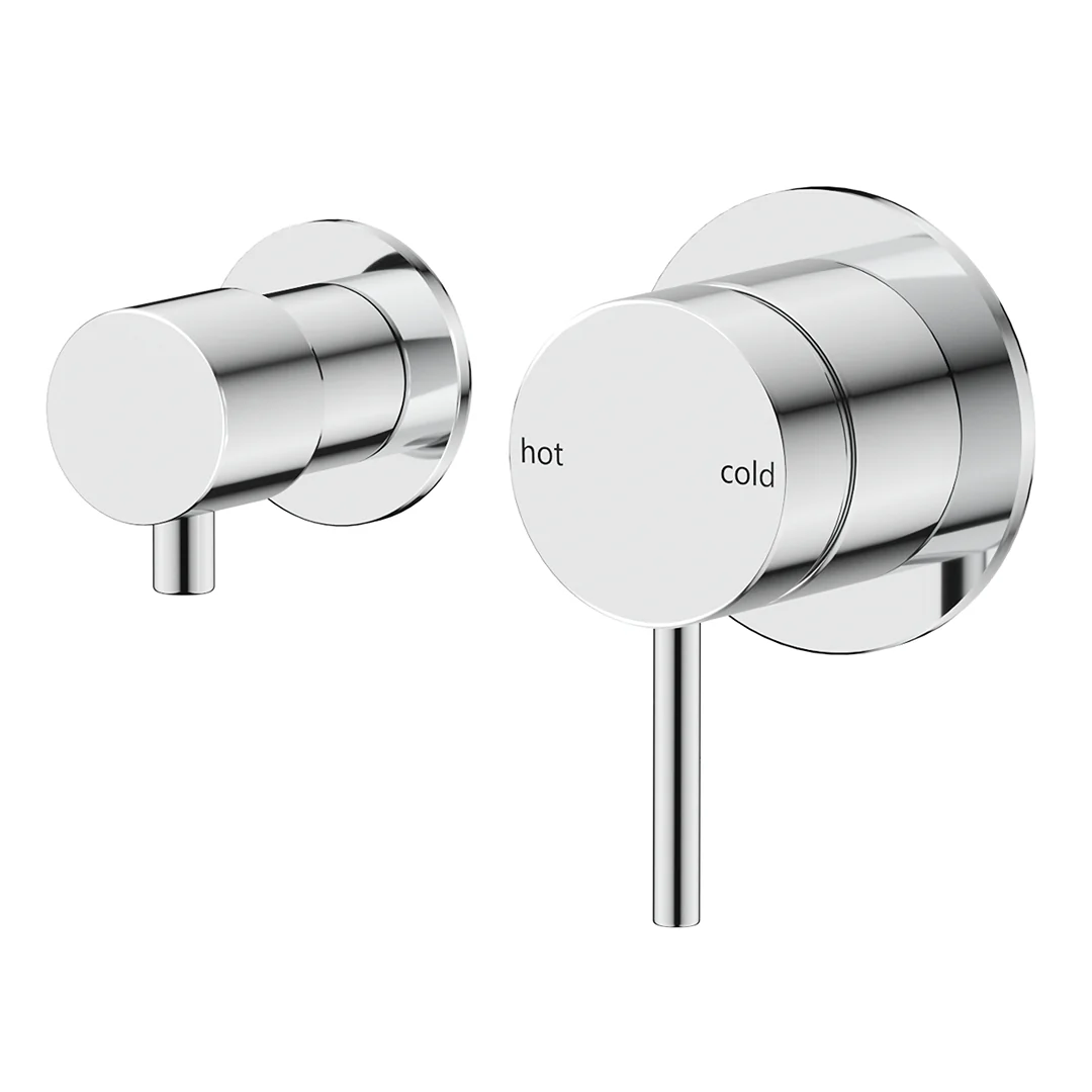 Mica Chrome Shower Mixer Diverter - Sideways - Trim Kit Only