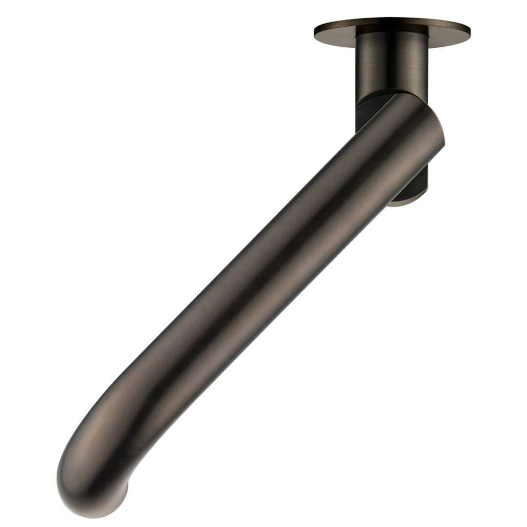 Mica Curved Dusk Bronze Swivel Bath Spout - Image 3
