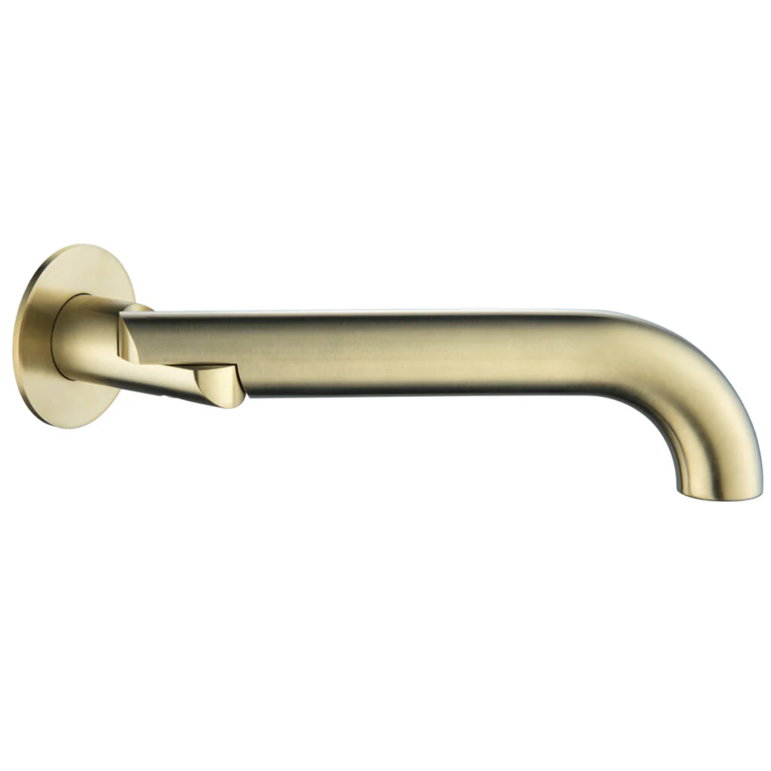 Mica Curved French Gold Swivel Bath Spout - Image 2
