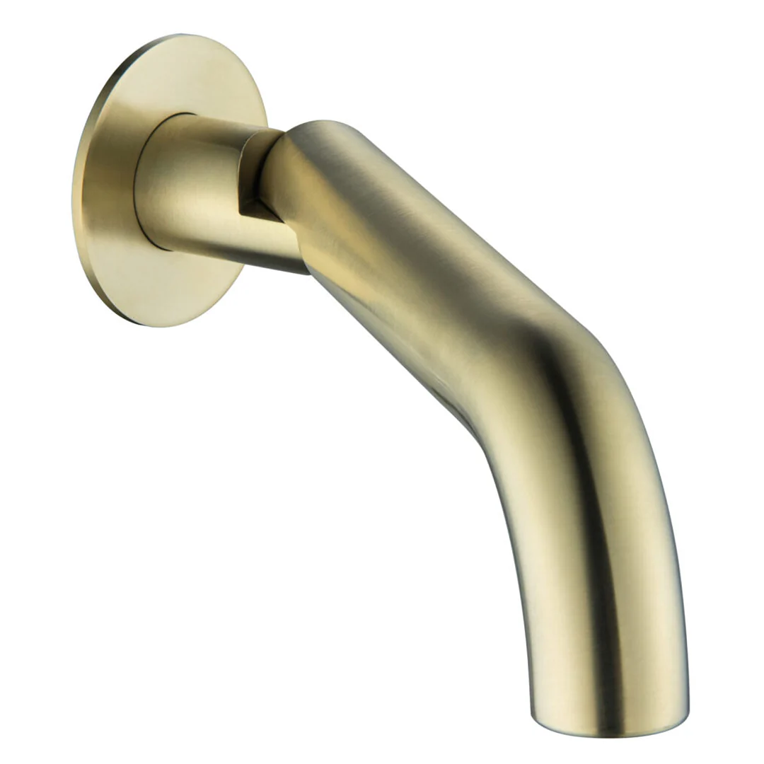 Mica Curved French Gold Swivel Bath Spout - Image 4