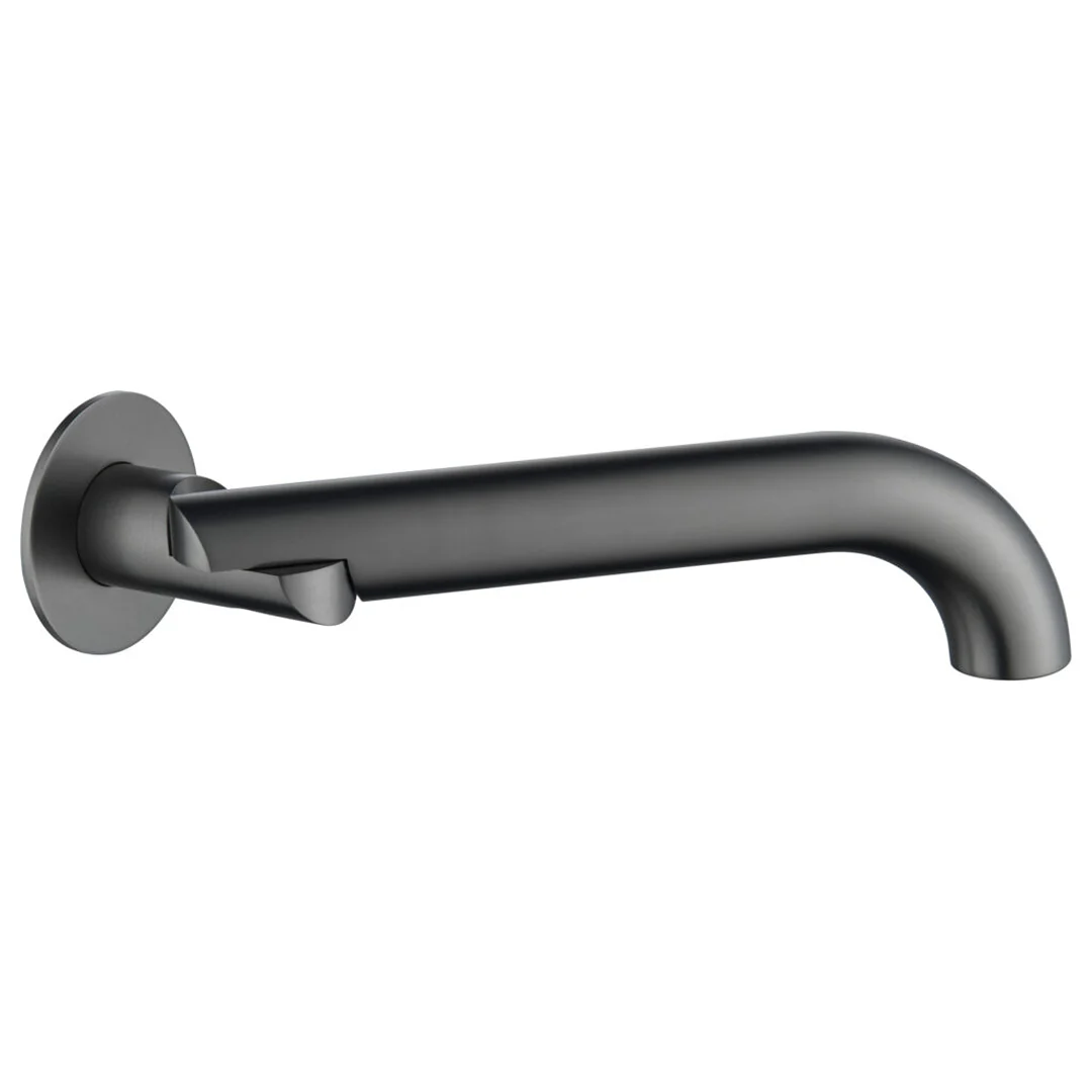 Mica Curved Gun Metal Swivel Bath Spout - Image 2