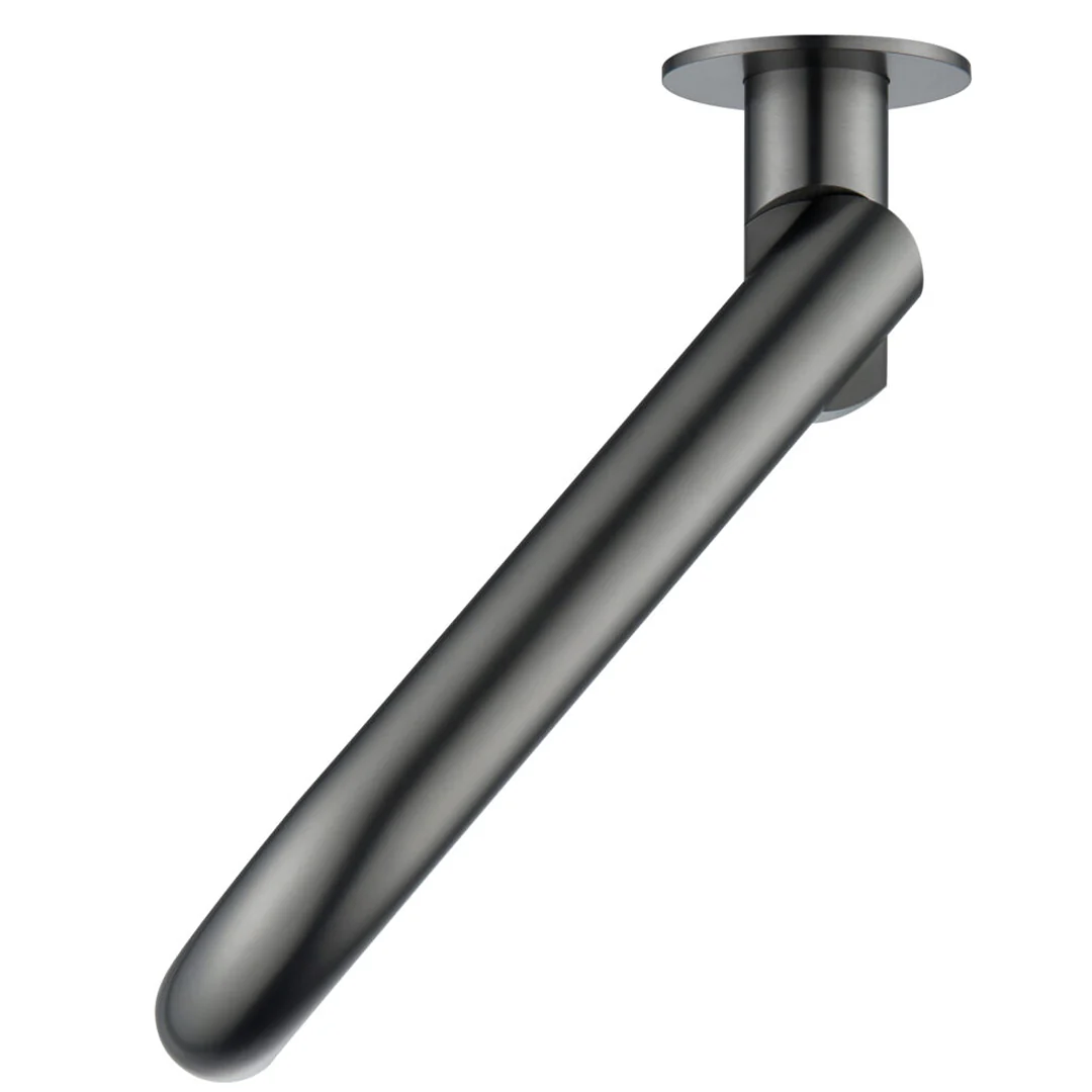 Mica Curved Gun Metal Swivel Bath Spout - Image 3