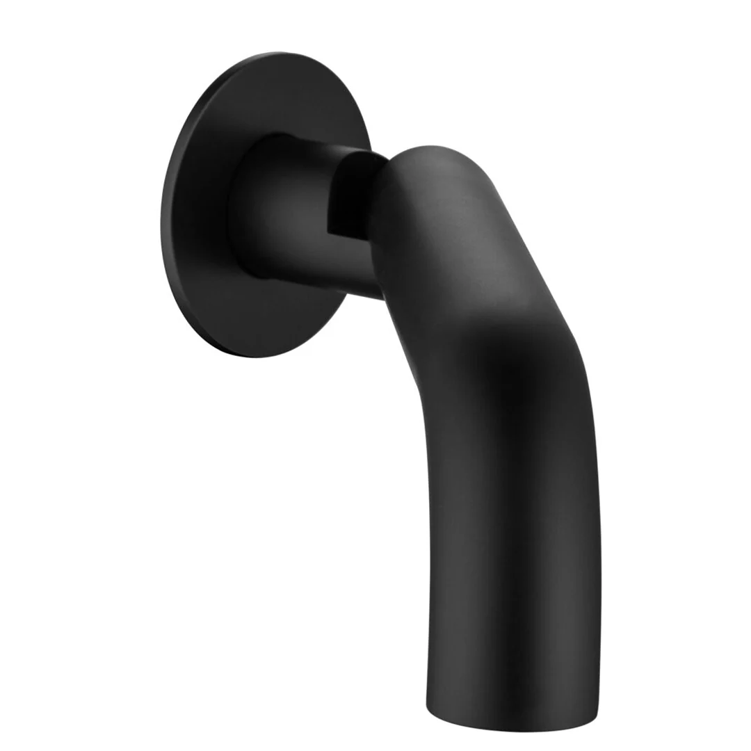 Mica Curved Matte Black Swivel Bath Spout - Image 4