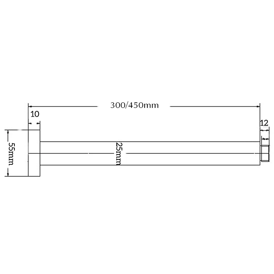 Mica Dusk Bronze Ceiling Arm - 300mm - Image 2