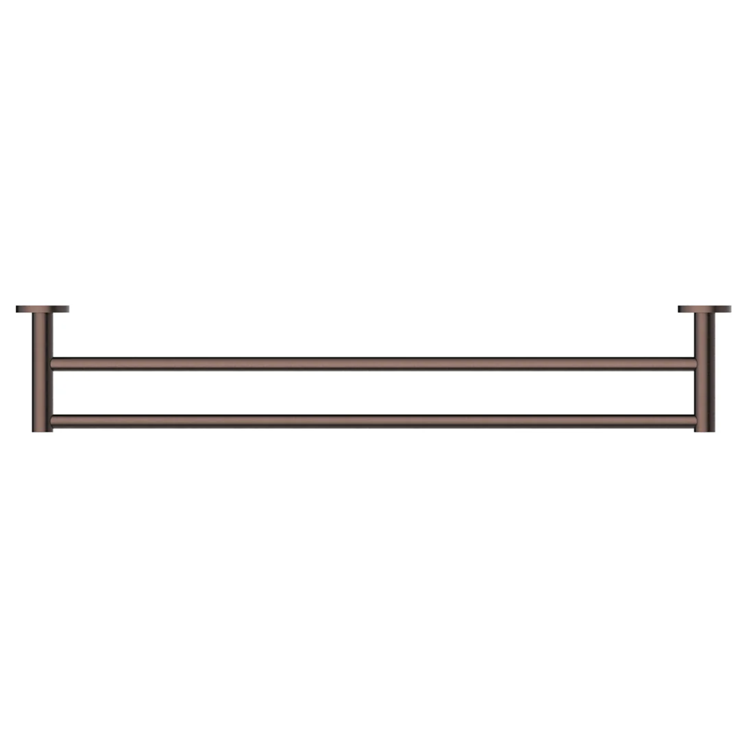 Mica Dusk Bronze Double Towel Rail - 800mm - Image 2