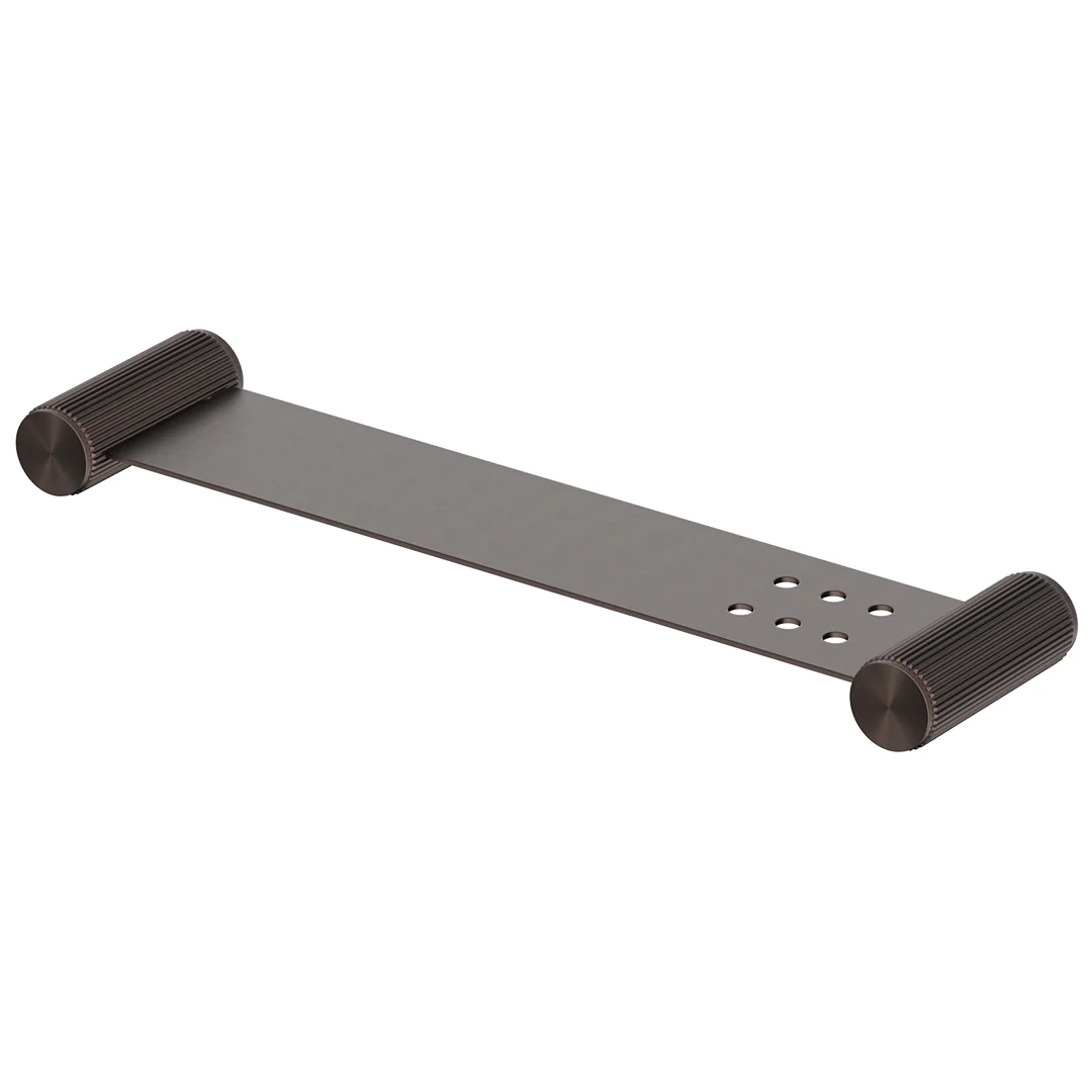 Mica Dusk Bronze Fluted Stainless Shelf - 400mm