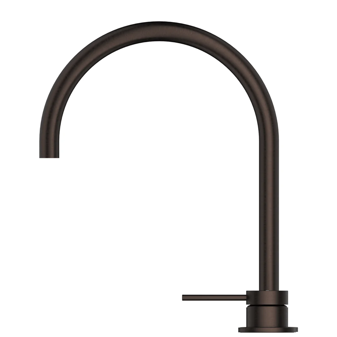Mica Dusk Bronze Gooseneck Hob Sink/Basin Mixer Set - Image 2