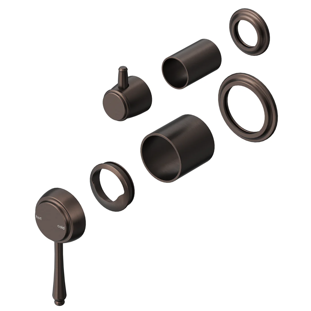 Mica Dusk Bronze Heritage Shower Mixer Diverter - Trim Kit Only - Image 2