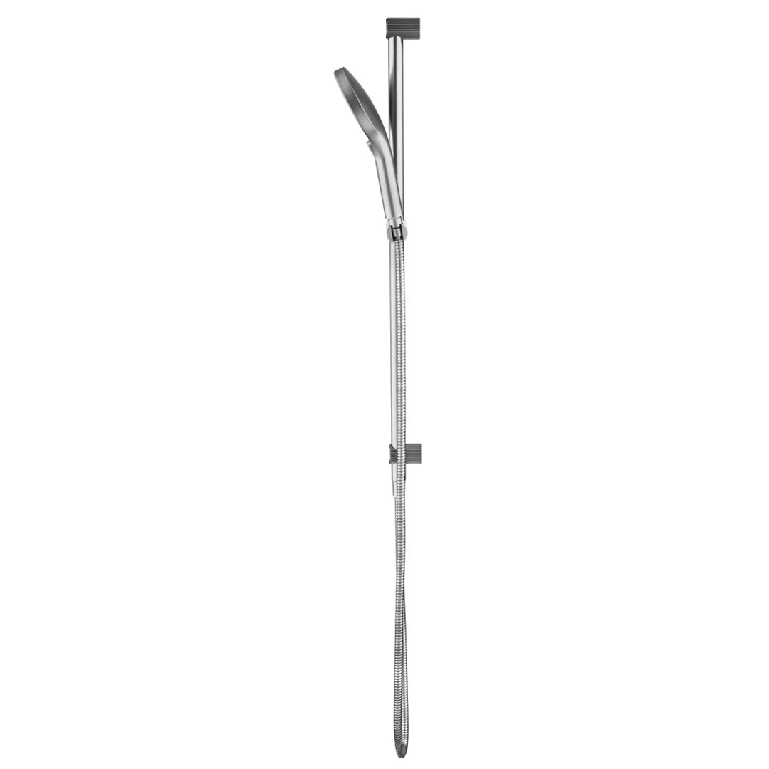 Mica Fluted Brushed Nickel Shower Rail - Image 2