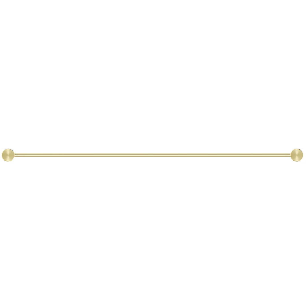 Mica Fluted French Gold Double Towel Rail - 800mm - Image 3