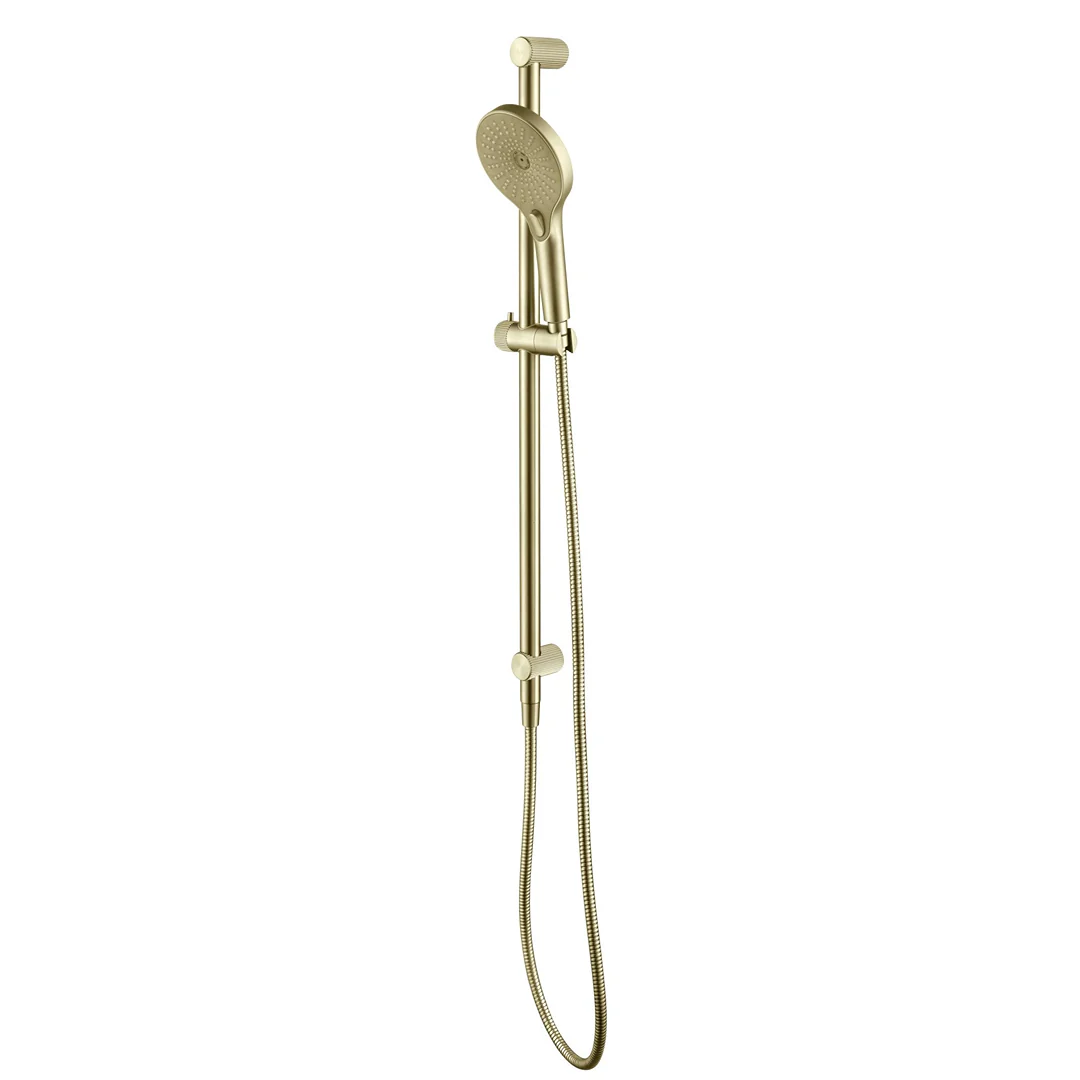 Mica Fluted French Gold Shower Rail