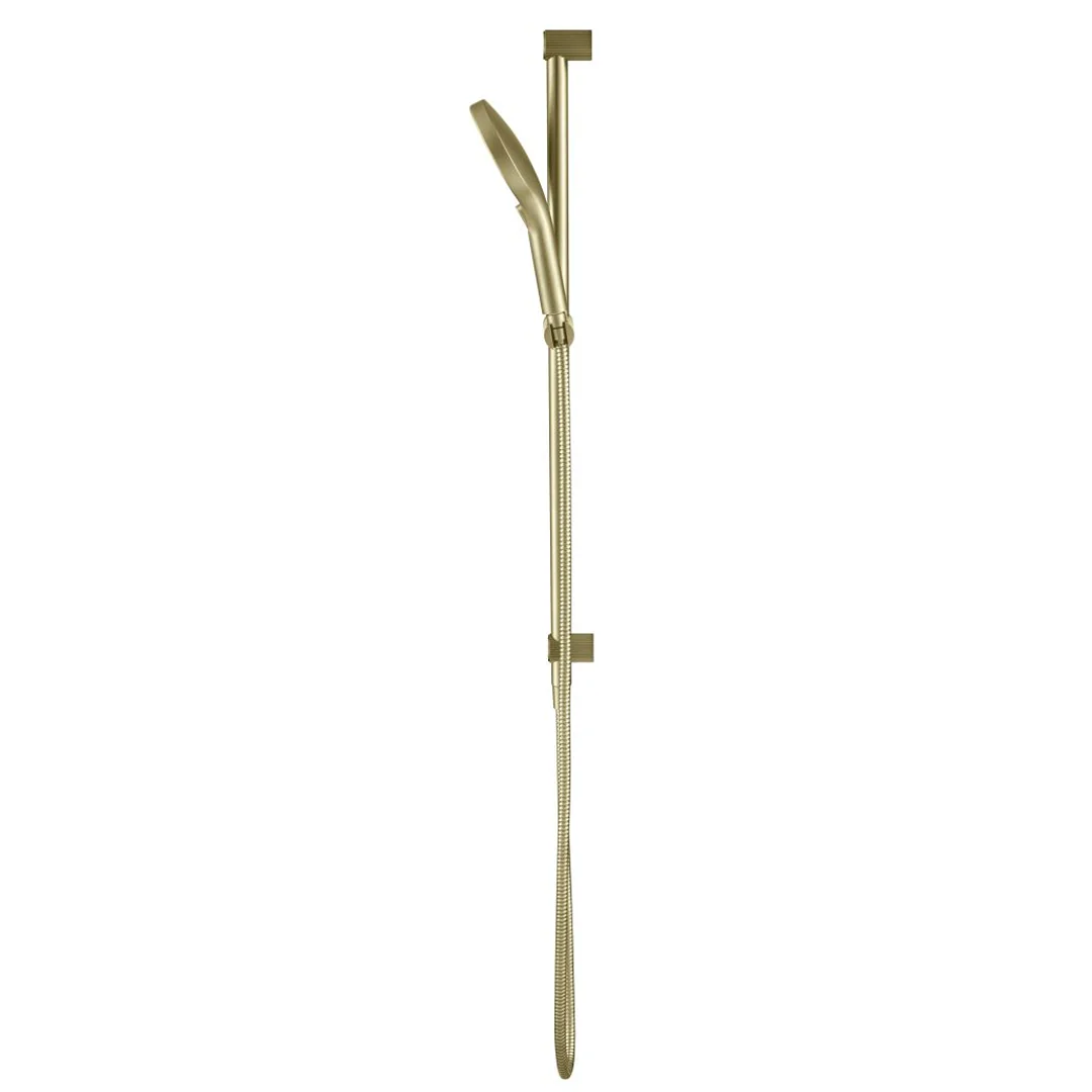 Mica Fluted French Gold Shower Rail - Image 2