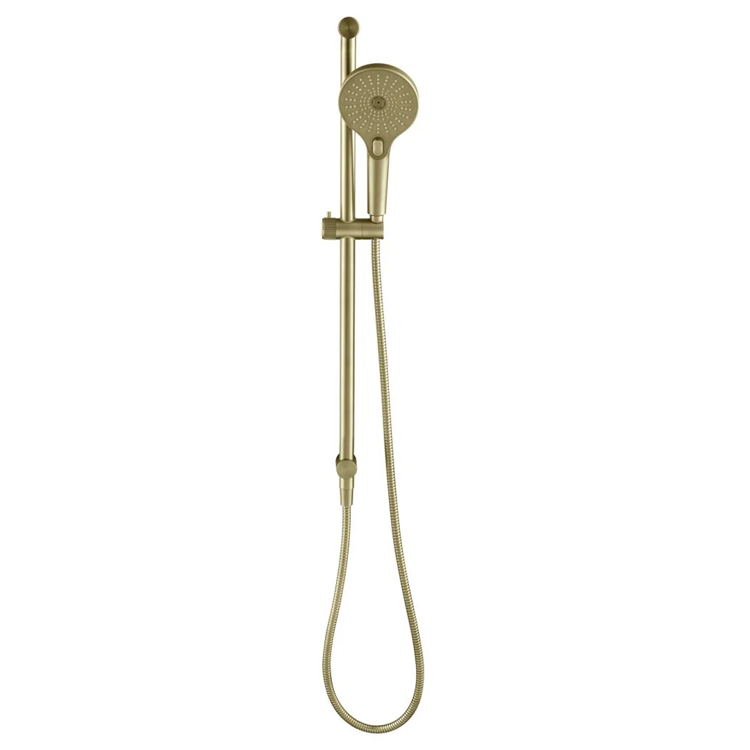 Mica Fluted French Gold Shower Rail - Image 3
