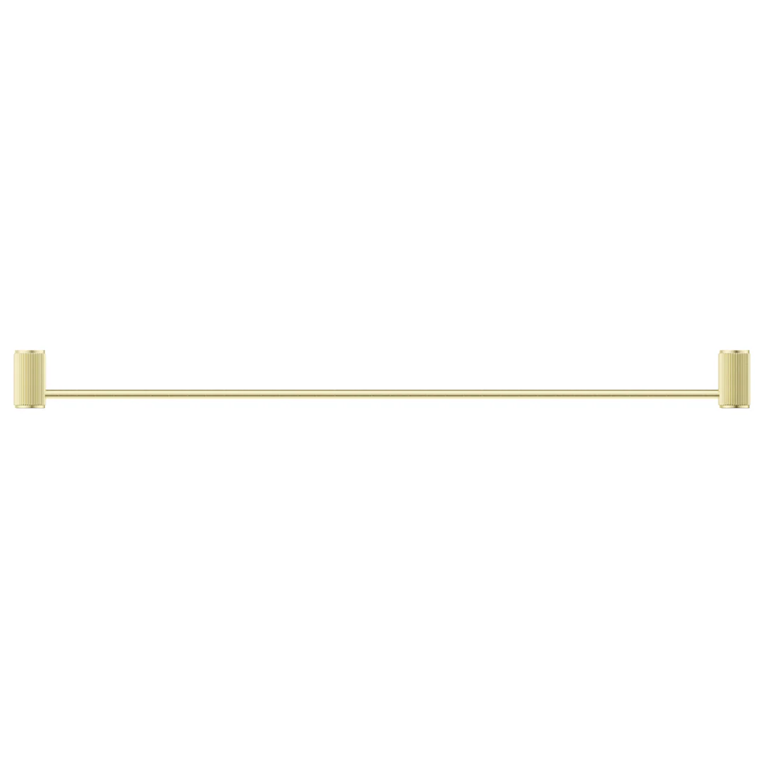 Mica Fluted French Gold Single Towel Rail - 800mm - Image 3