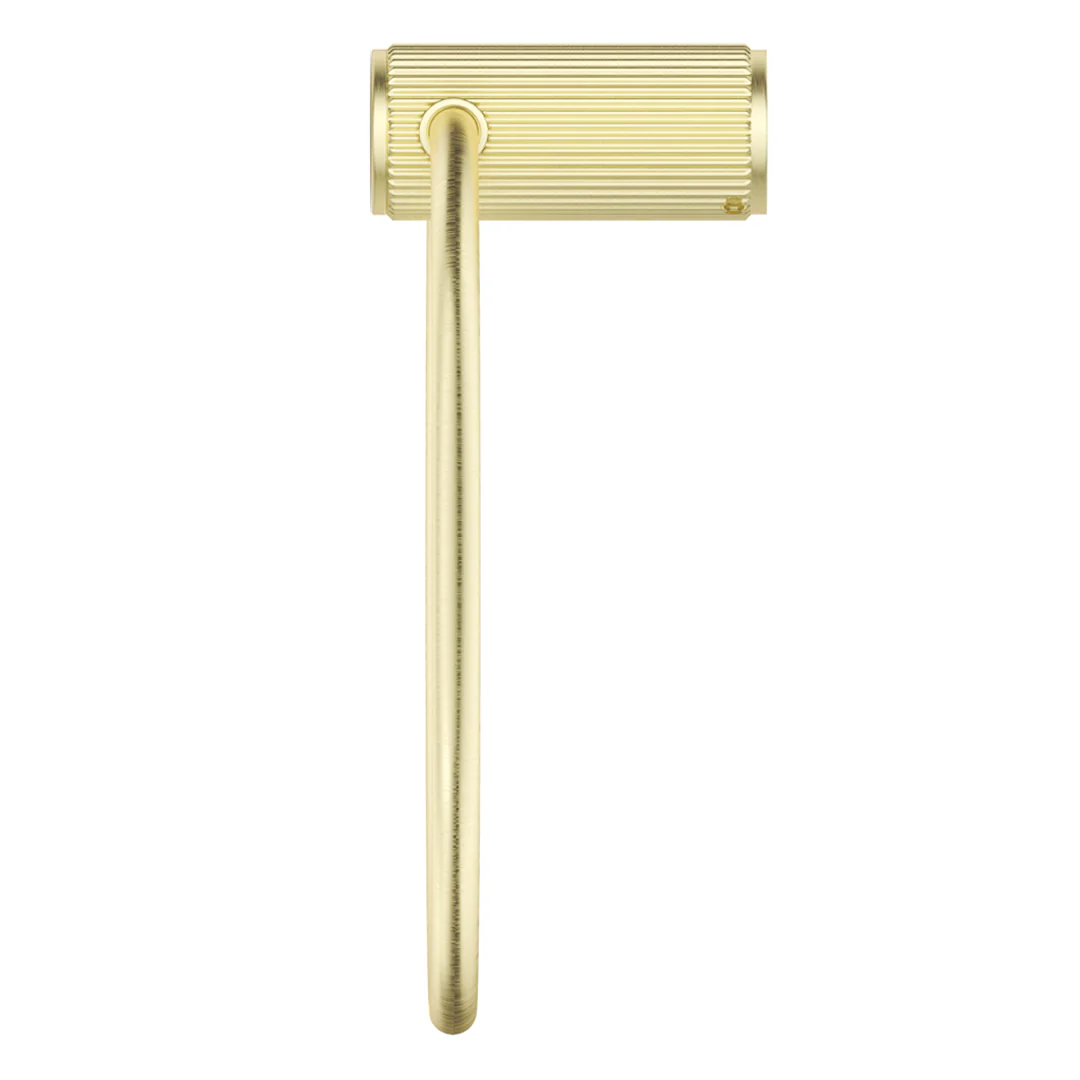 Mica Fluted French Gold Towel Ring - Image 3