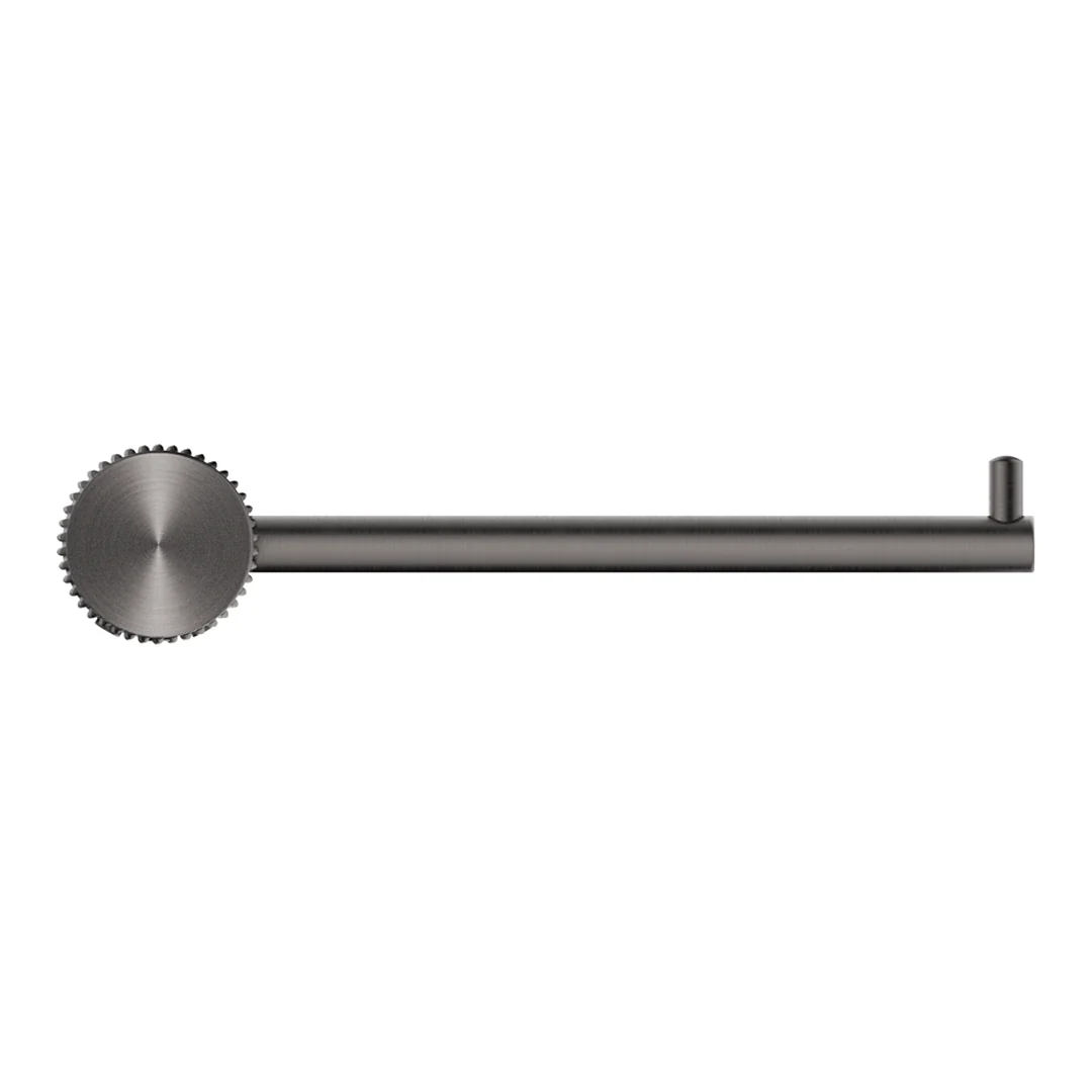 Mica Fluted Gun Metal Toilet Paper Holder - Image 3