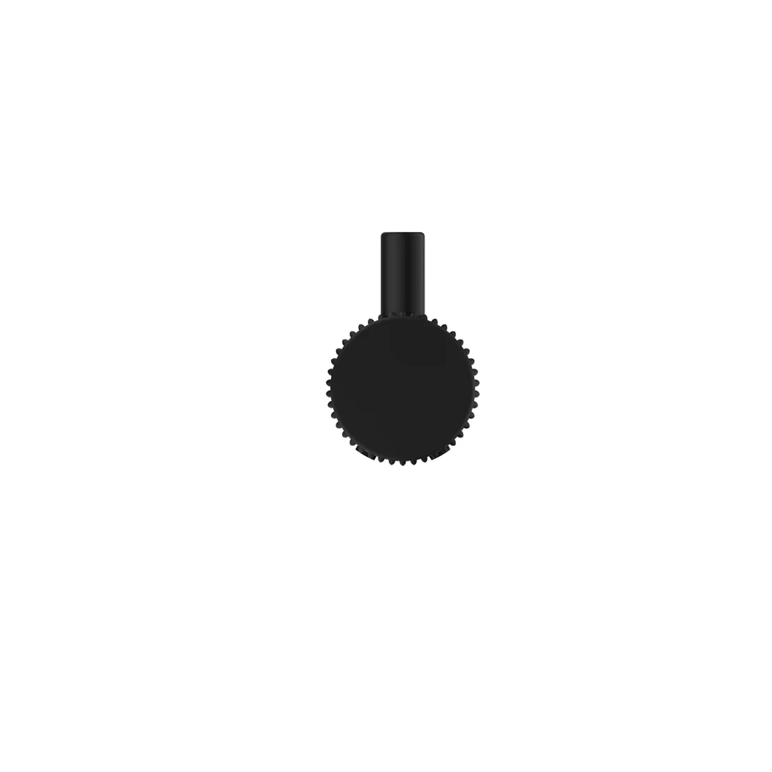 Mica Fluted Matte Black Robe Hook - Image 3