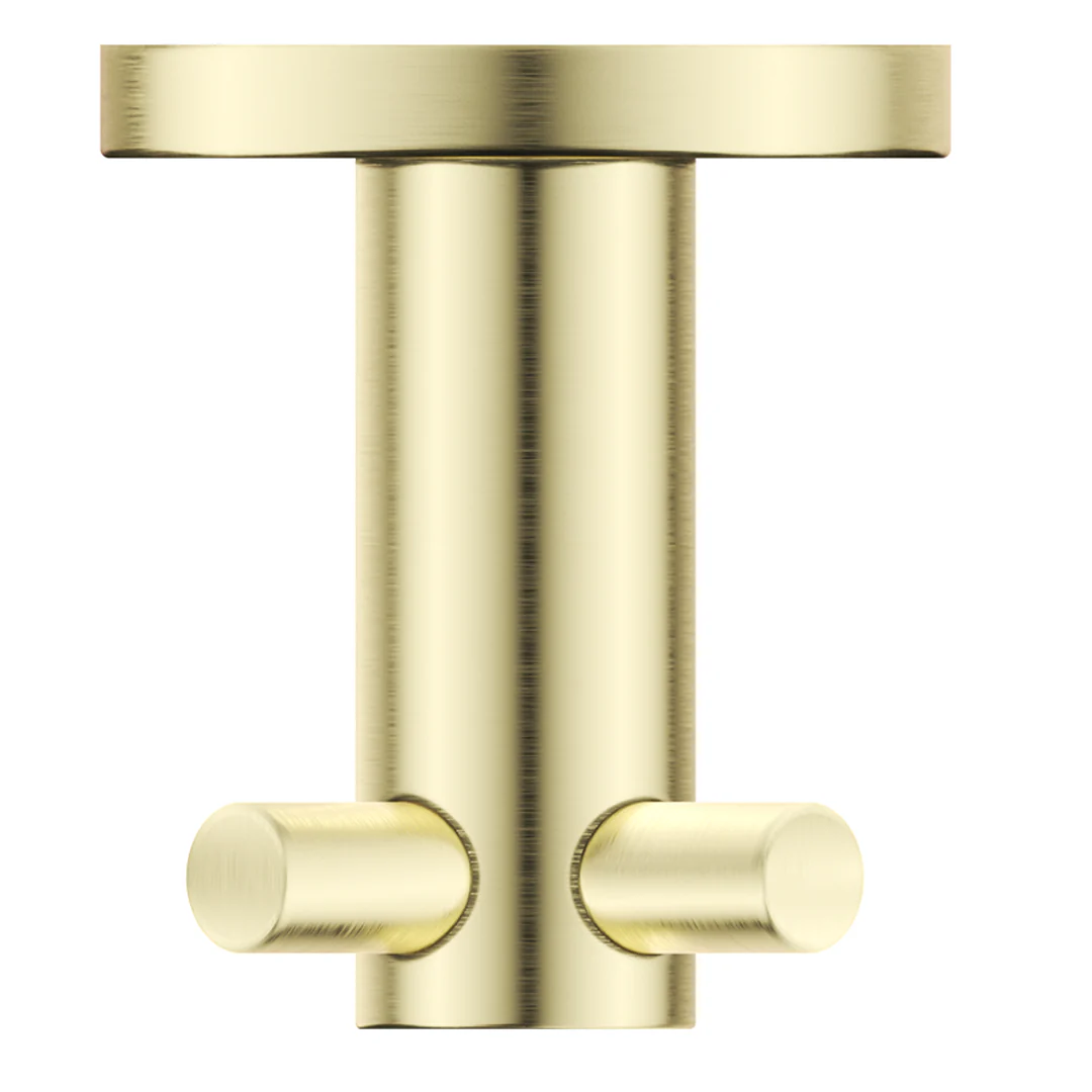 Mica French Gold Double Robe Hook - Image 3