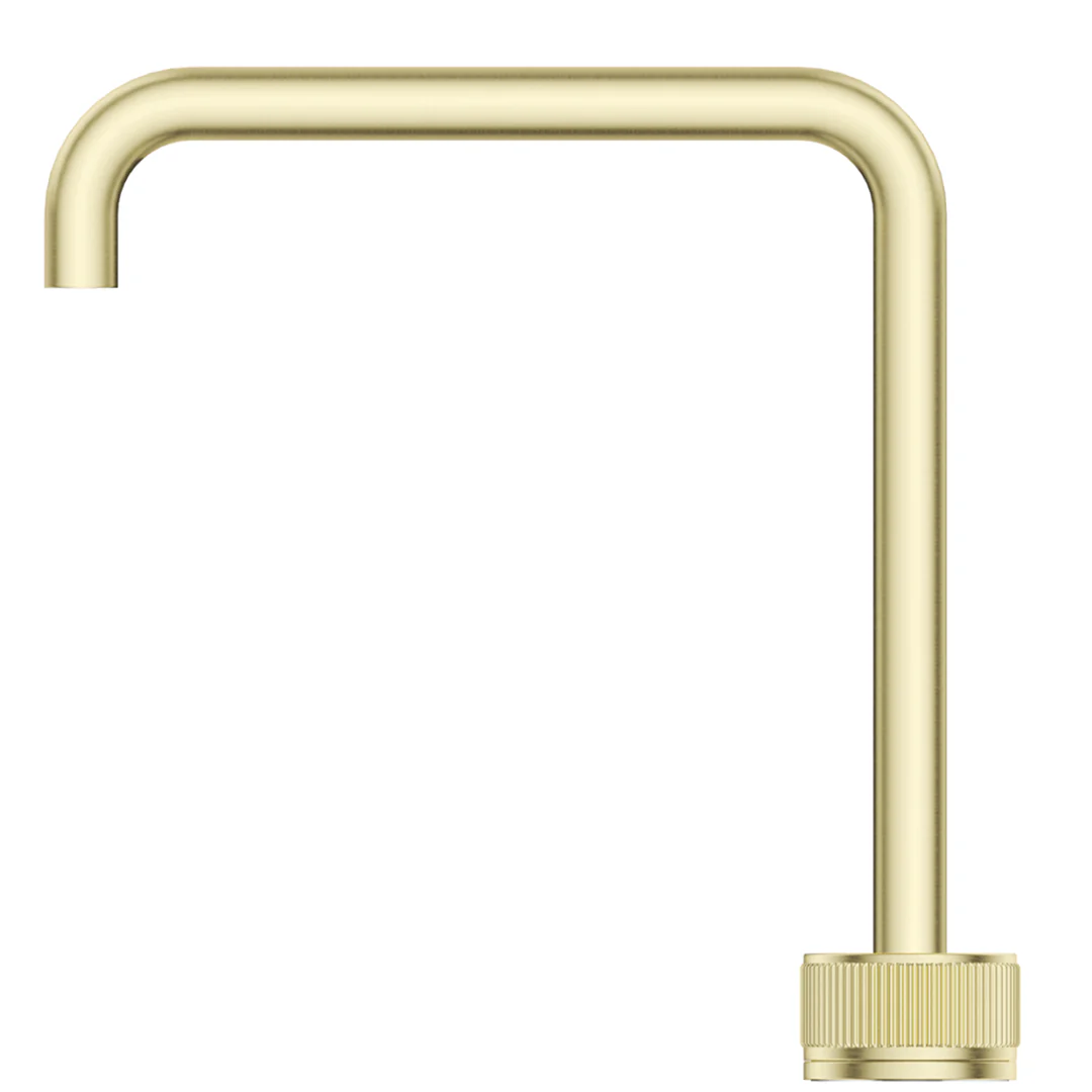 Mica French Gold Fluted Soft-Square Hob Sink/Basin Mixer Set - Image 2