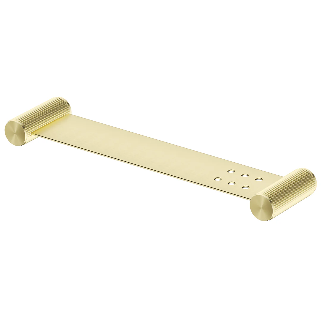 Mica French Gold Fluted Stainless Shelf - 400mm